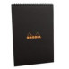 CLF Rhodia Classic spirálblokk, vonalas (80lap, 21x29,7cm) fekete