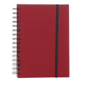 Rössler Soho jegyzetfüzet A5, 80 lap, spirálos, gumis, piros