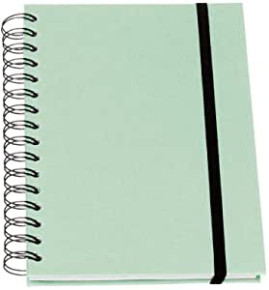 Rössler Soho jegyzetfüzet A5, 80 lap, spirálos, gumis, mint/mentazöld
