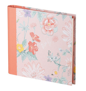 Rössler fotóalbum/vendégkönyv (22x23 cm, 30 lap) virágok, Coral Flowers (2)