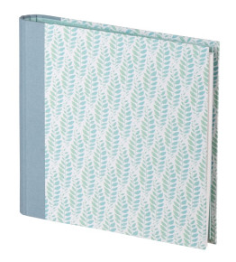 Rössler fotóalbum/vendégkönyv (22x23 cm, 30 lap) zöld levelek, Pastel Leaves (2)