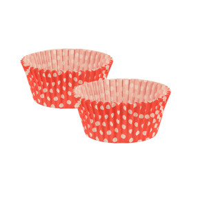 Papstar Muffin sütőforma (4,5x2,5 cm, 100db) fehér piros kockás /24