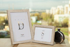 Styler képkeret (13x18 cm) Oslo, világosbarna famintájú RA-13345