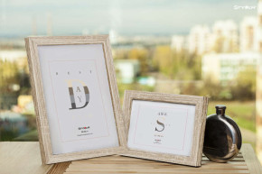 Styler képkeret (18x24 cm) Oslo, világosbarna famintájú RA-13357