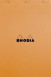 CLF Rhodia jegyzetblokk, kockás (80lap, 21x31,8cm) narancs