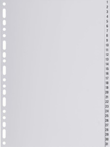 Exacompta Nature future elválasztólapok PP, 1-31, 31 db