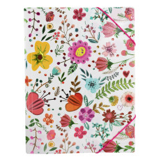 Herma gumis mappa A4, PP, nyári virágos