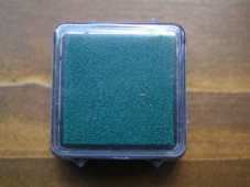 Baier Heyda tintapárna 3x3 cm, sötétzöld