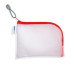 Herma univerzális tárolótasak, piros zipzárral (19x14 cm) A6