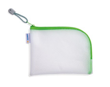Herma univerzális tárolótasak, zöld zipzárral (19x14 cm) A6