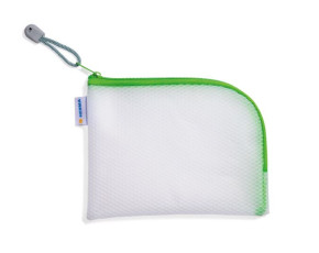 Herma univerzális tárolótasak, zöld zipzárral (19x14 cm) A6