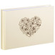 Hama fotóalbum, 10x15 cm, 20db, ekrü, szív motívum, Anzio