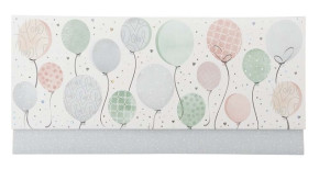 Artebene ajándékutalvány tartó (23x11 cm) halvány lufik 2022
