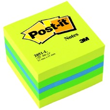 3M Post-it öntapadós jegyzettömb (51x51 mm, 400 lap) citrom/zöld, 7100172394 /45