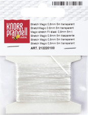 Baier Knorr gumis damil, 0,8mm x 5m, átlátszó