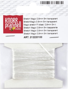 Baier Knorr gumis damil, 0,8mm x 5m, átlátszó