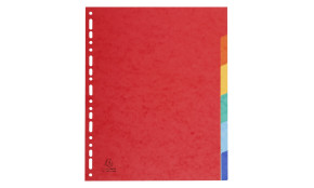 Exacompta elválasztó lap, A4, MAXI, 6db/csomag, 6 szín