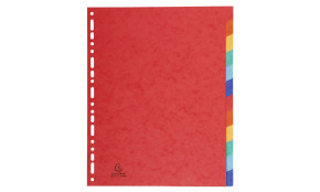 Exacompta elválasztó lap, A4, MAXI, 12db/csomag, 6 szín