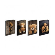 Hama zsebalbum, 10x15 cm, 24db, fekete lapok, macis, 4-féle, Batzi