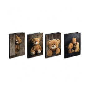 Hama zsebalbum, 10x15 cm, 24db, fekete lapok, macis, 4-féle, Batzi