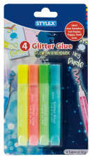 Stylex csillámos ragasztó (4x10g) neon színű, sötétben világító /6