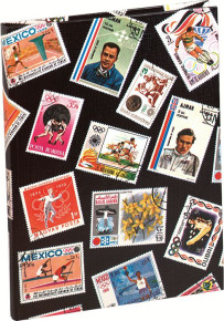 Exacompta bélyegalbum (16,5x22,5 cm) 16 lapos, 6 soros