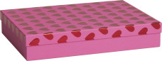 Stewo ajándékdoboz Amadé (24x33x6 cm) rózsaszín, szives 2022