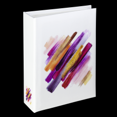 Hama fotóalbum, 10x15 cm, 100db, bordó ecsetvonások, Minimax