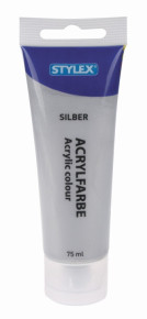 Stylex acrylfesték 75ml, ezüst /6