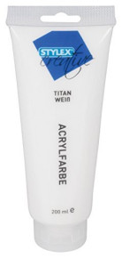 Stylex acrylfesték 75ml, fehér /6