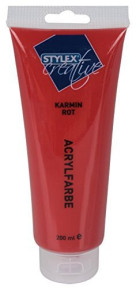 Stylex acrylfesték 75ml, kármin vörös /6
