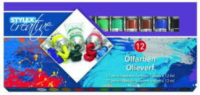 Stylex olajfesték készlet, 12dbx12ml /6