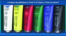 Stylex acrylfesték készlet, 6dbx75ml /6