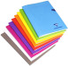 CLF füzet, A4, 40 lap, vonalas, PP borítású, 5-féle szín