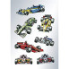 Herma matrica, versenyautók, 3lap/csomag