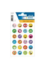 Herma matrica, vicces fejek, glitteres, 2lap/csomag