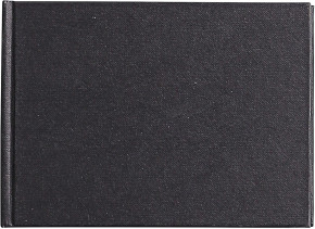 CLF vázlatkönyv (14,8x10,5 cm, 140 g/m2, 64 lap, fekvő) goldline/ fekete