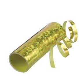 Amscan-Riethmüller szerpentin, arany, hologrammos, 0,7x400cm