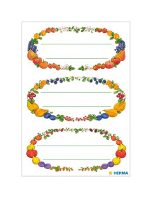 Herma matrica, konyhai gyümölcsös címke, 4lap/csomag