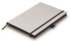 Lamy notesz A5, 192lap, keményfedelű, ezüst, fekete szélű lapok