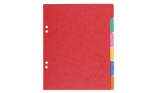 Exacompta elválasztó lap, A5, 22x17 cm, 6db/csomag