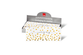 BSB utalványtartó arany, hologrammos szíves 2022