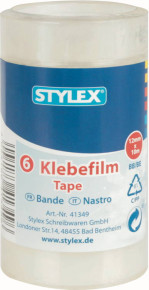 Stylex ragasztószalag (10m x 12mm) 6 tekercs/csomag /24