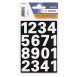 Herma matrica, fehér számok, 0-9, 2,5cm-es