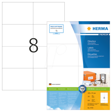 Herma etikett A4, 105x74 mm (8)