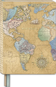 BSB Punch Studio notesz (A5, von. 208old) térképes, Globe