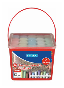 Stylex aszfaltkréta, 20db/vödör /12