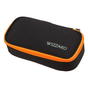 Schneiders tolltartó, fekete, narancs zipzárral, Black Melange, Wizzard (2)