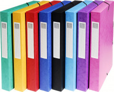 Exacompta füzetbox, A4, 40mm, 600g, 8-színben