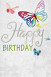 BSB képeslap, Happy Birthday, pillangós (állvány)